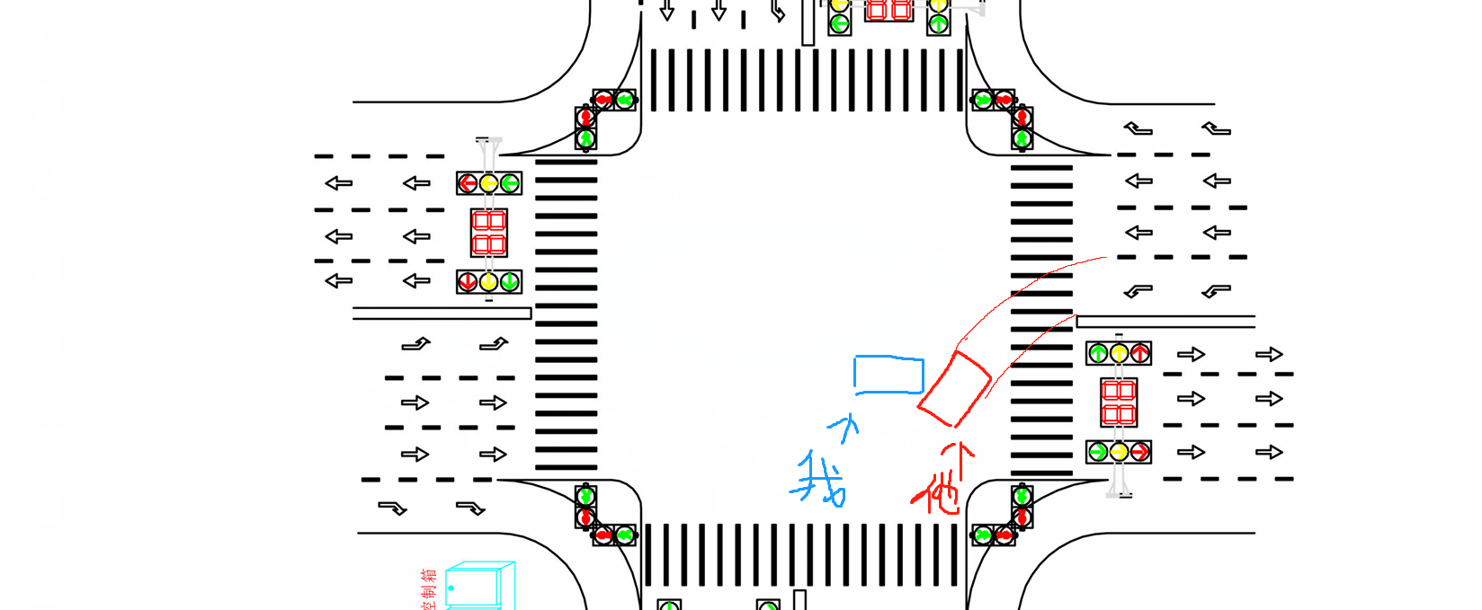 周末路口撞了辆左转车-交警竟然判定对方全责.....-惠小助(52huixz.com)