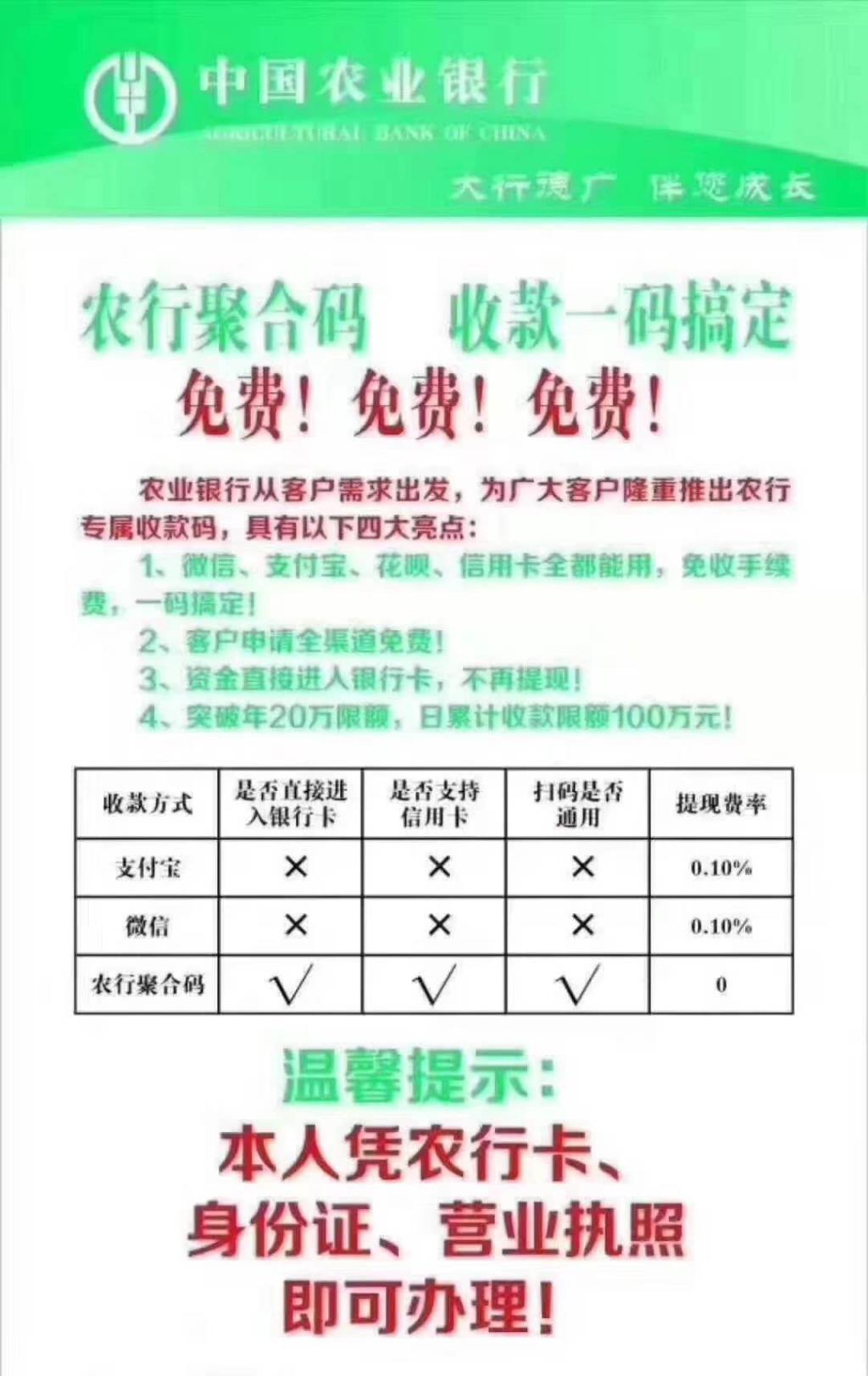 农行聚合码-能刷信用卡-提现无手续费！！-惠小助(52huixz.com)