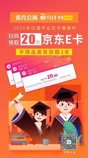 今年毕业的速来领20e卡-惠小助(52huixz.com)