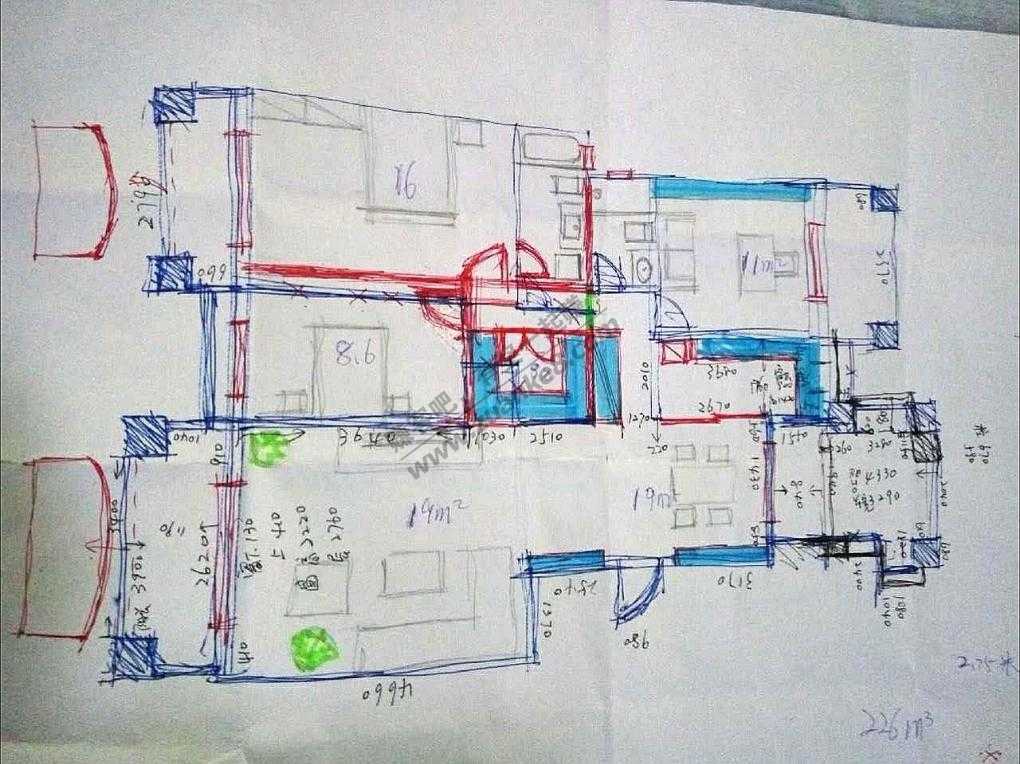 装修 平面改动图 及现在照片-惠小助(52huixz.com)