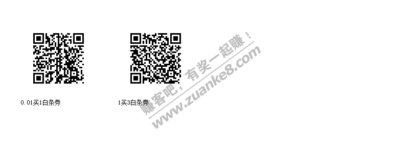 白条券 0.01买1白条券  1买3白条券-惠小助(52huixz.com)