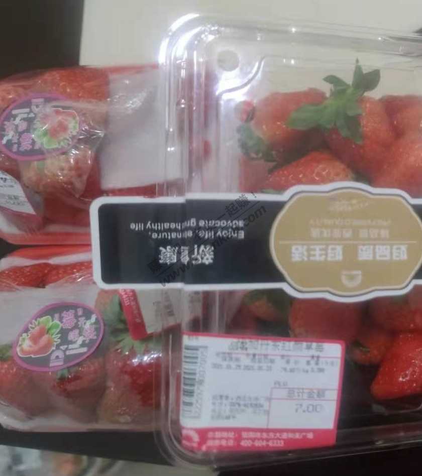 今年的草莓价格挺给力的-将近500g才7元-第一次见到-惠小助(52huixz.com)