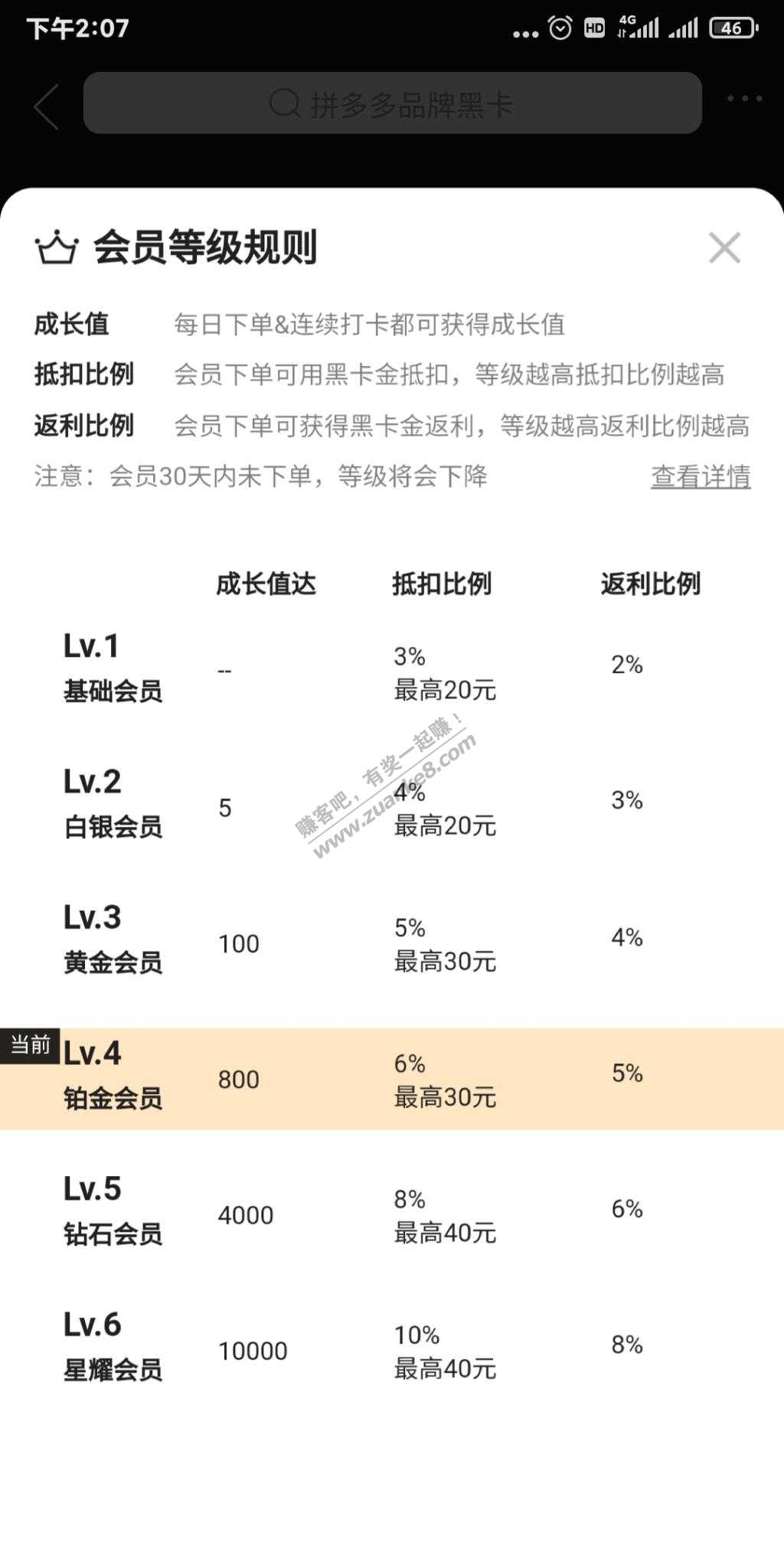 拼多多黑卡6级改成抵扣10%最高40还是只有我被改了-惠小助(52huixz.com)