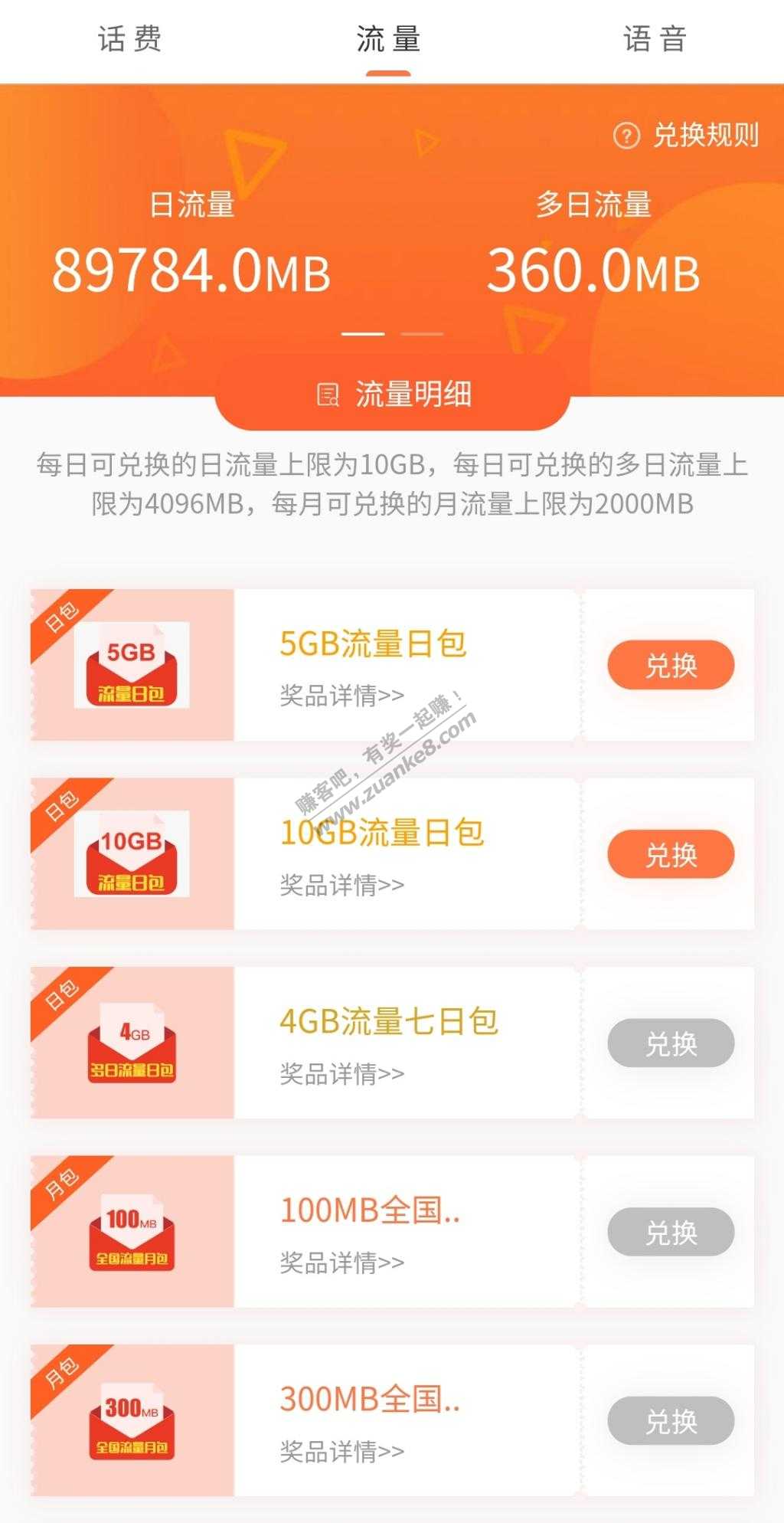 联通兑换1G日流量包都没有啦-惠小助(52huixz.com)