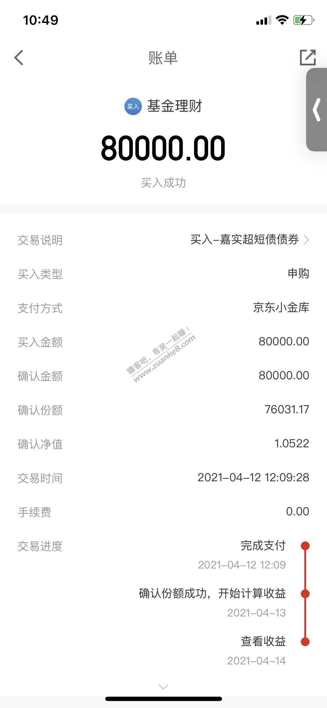 关于基金赎回 懂的人帮我看下。我是4月12号的时候买的-惠小助(52huixz.com)