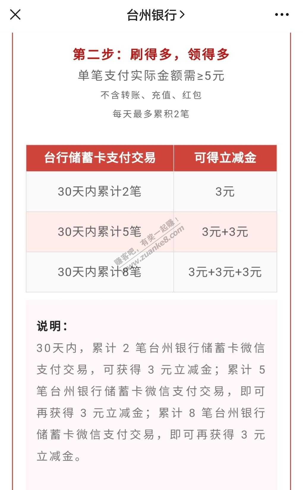 台州银行12元V.x立减金-惠小助(52huixz.com)