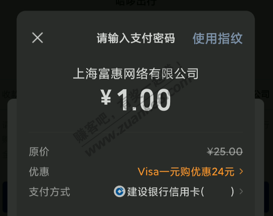 VISA 1元 不卡了-惠小助(52huixz.com)