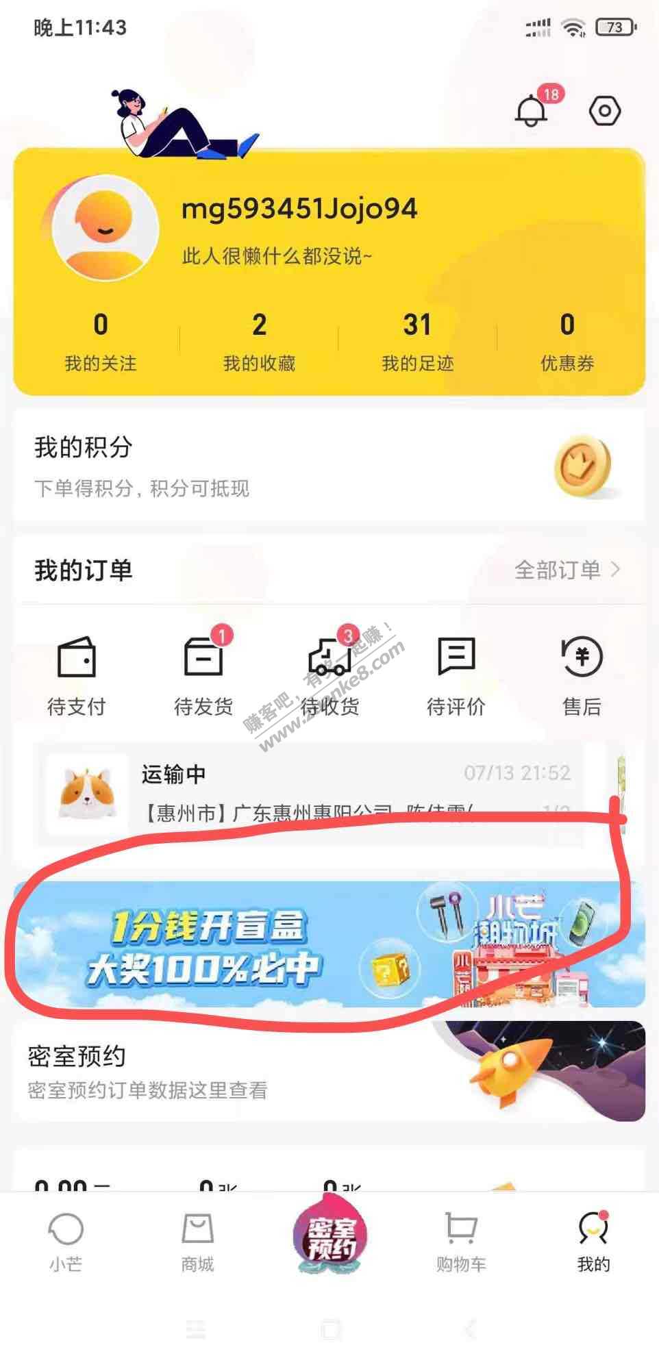小芒1分钱盲盒-惠小助(52huixz.com)