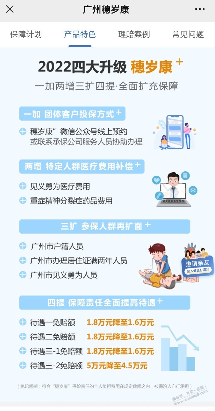 广州的城市保岁穗康降免赔了